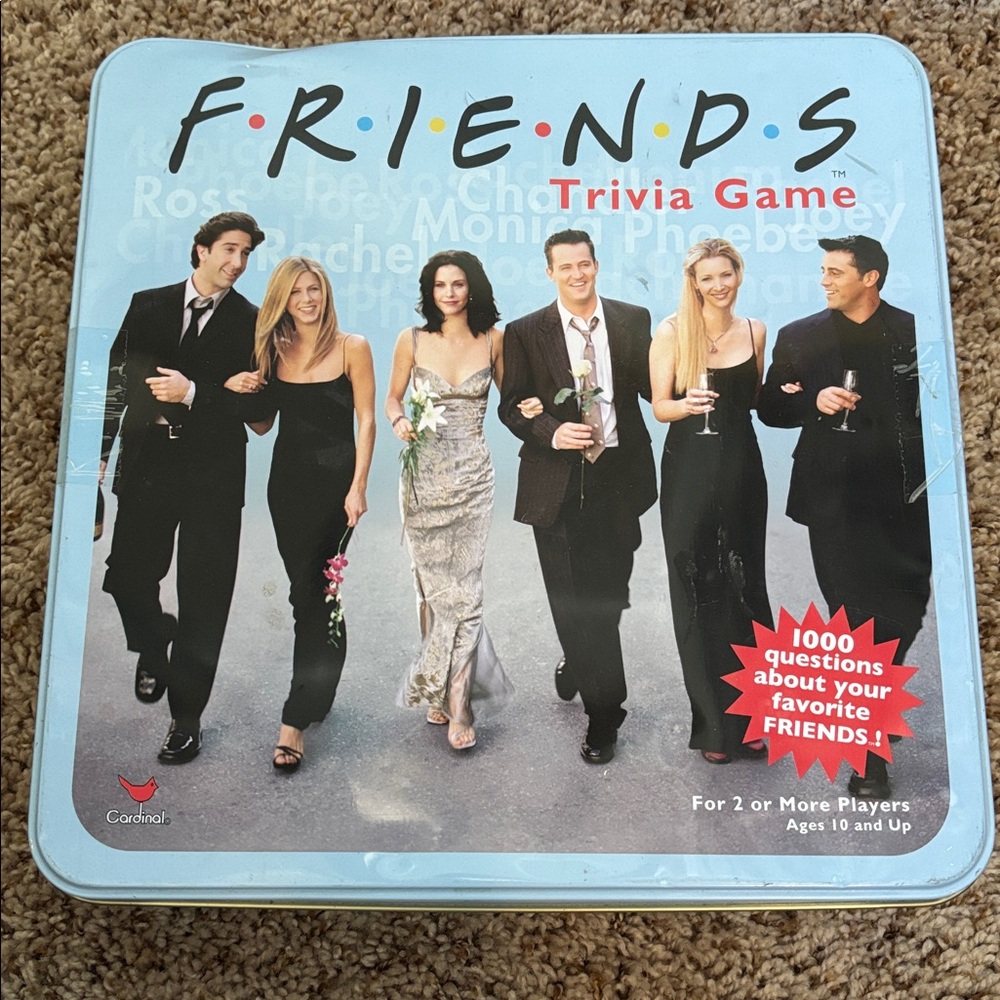 Friends Trivia Game Tin Box